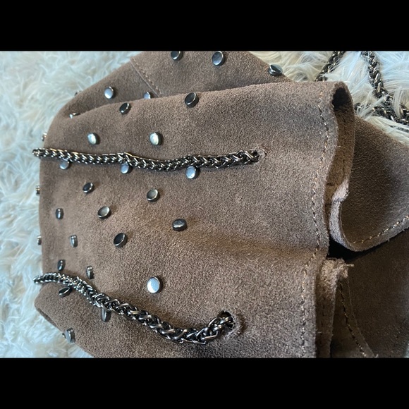 Suede gray purse - Picture 2 of 7